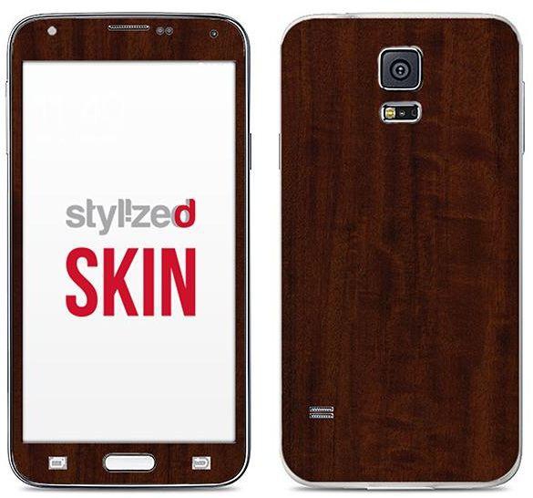 Stylizedd Premium Vinyl Skin Decal Body Wrap for Samsung Galaxy S5 - Wood Primavera