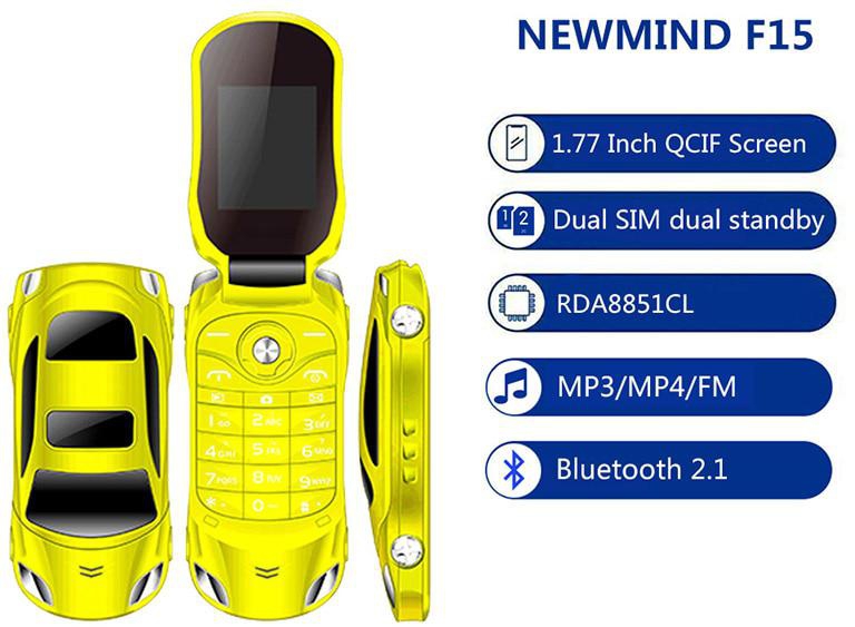 NEWMIND F15 32MB RAM 32MB ROM 1.77 Inch Dual SIM Mobile Phone