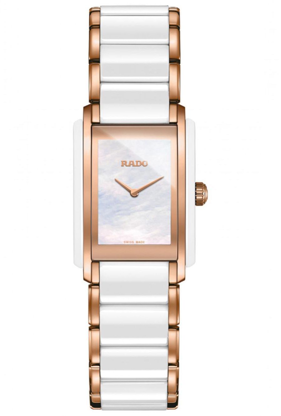 Rado Women's Integral Mother of Pearl Dial Dual Tone Ceramic Quartz Watch