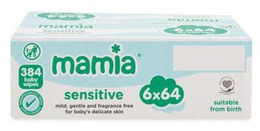 Mamia Sensitive Baby Wipes (pack Of 6)