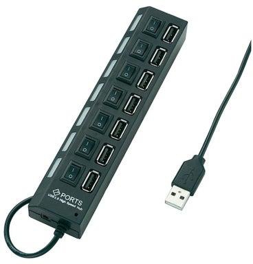 7-Port USB Hub Black