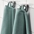 VÅGSJÖN Bath sheet - grey-turquoise 100x150 cm