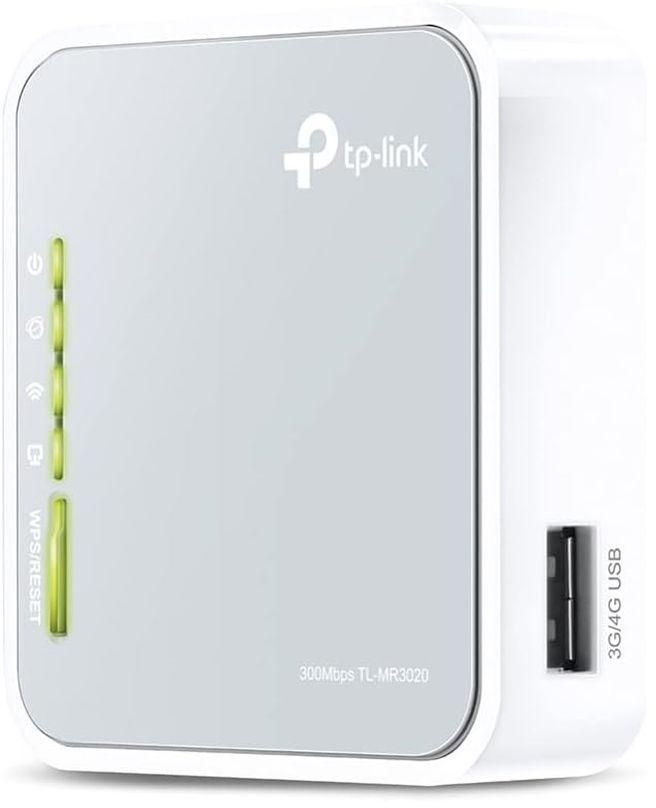 TP-Link TL-MR3020 Portable 3G/3.75G Wireless N Router 75 Mbps Grey/White