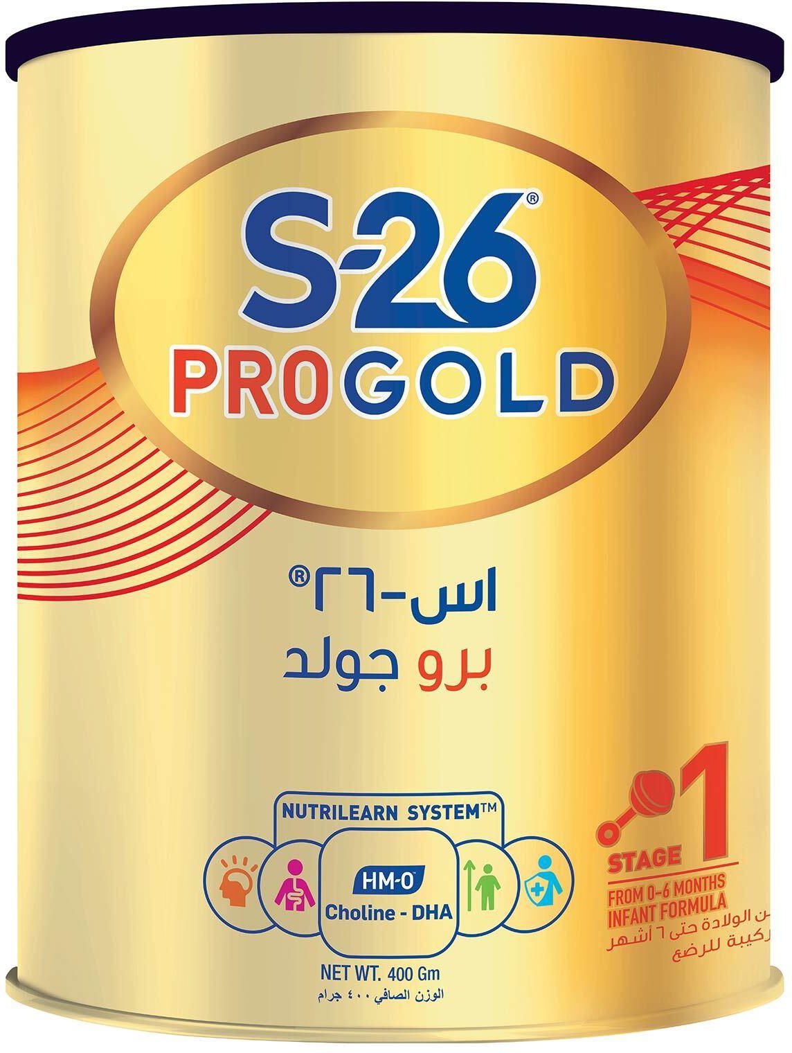 Wyeth Nutrition S-26 Pro Gold Starter Infant Formula Powder Tin - 400 gram