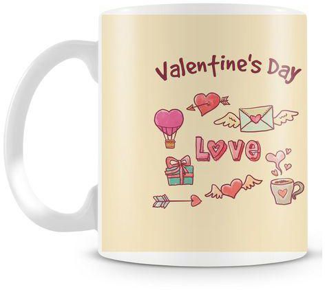 Creative Albums Val-24 Valentines Day Mug - Beige