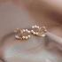 S925 Needle Earrings for Women Small Fragrance Petals Pearl Crystal Stud Earrings Women Fashion Jewelry Wholesale