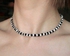 White And Black Necklace - Choker - Beads