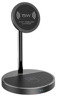 iPhone14 Wireless Charger, 40W High Output Wireless Charging Station With 15W Magnetic Wireless Charger, 20W USB-C Power Delivery and Anti-Slip 5W AirPods Wireless Charger Pad for iPhone 12, AirPods Pro, USB Devices, AuraBase-PD20 UK Black