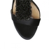 BCBGMaxazria Limbo High-Heel Beaded Pom Dress Sandal for Women - Black, 7 US