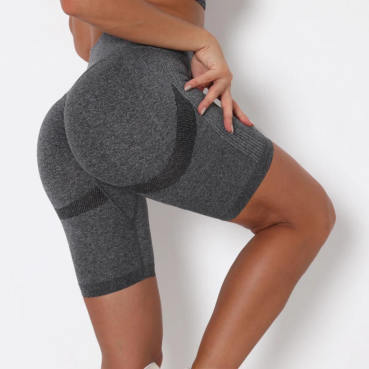 Seamless Sports Shorts For Women Hip Push Up Short Leggings High Waist Gym Yoga Shorts Tummy Control Workout Fitness Shorts