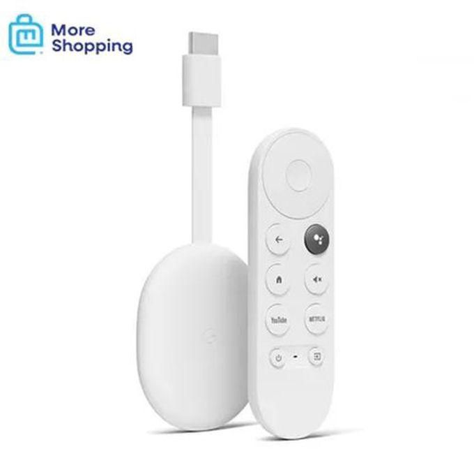 Google Chromecast With Google TV, 4K With Remote Streaming Device - White