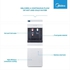Midea Top Loading; 3-Tap Water Dispenser, YL1675S-W, W/Cabinet; White Color