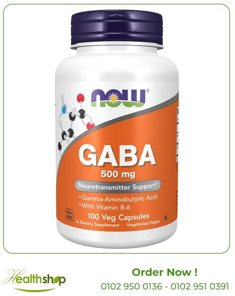 GABA 500 mg- 100 Veg Capsules