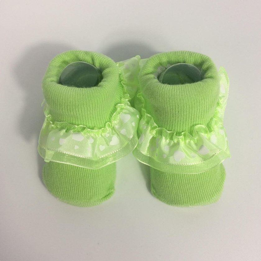Koolkidzstore Girls Baby Anti-Slip Socks Lace Design 0-6M (5 Colors)
