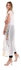 Andora Sleeveless Chiffon Long Cardigan With Patterned Accent - Off White