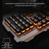 Generic HP-104 Keys Metal Panel Waterproof Wired Keyboard With Game Mechanical Feel black