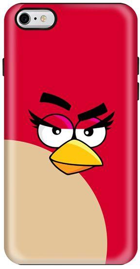 Stylizedd  Apple iPhone 6 Plus Premium Dual Layer Tough case cover Matte Finish - Girl Red - Angry Birds