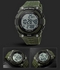 Generic 1112S Outdoor Sports Men LED Waterproof Digital Wristwatches Pedometer Chronograph Army Watches - Black