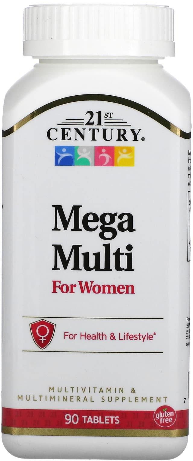 21st Century‏, مكمل Mega Multi، للنساء، 90 قرص