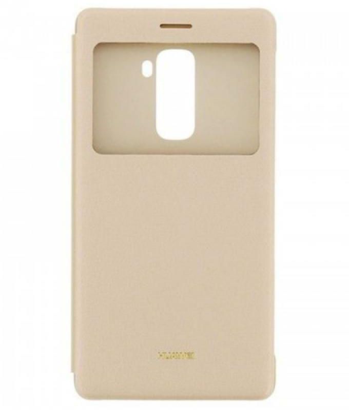 Generic S-view Cover for Huawei Mate S - Gold