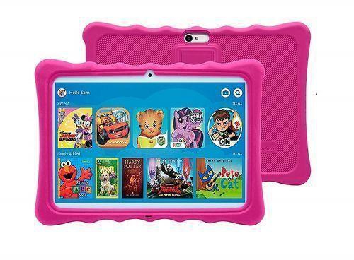 Wintouch K11 Kids Tablet-Dual Sim-10.1" -1GB RAM-16GB ROM Plus Free Pouch Inside And Gifts - Pink Pouch