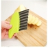 Crinkle French Fries Cutter Potato Peeler Vegetable Fruit Wavy Edged Knife Rebanador For Kitchen Tools Acessories