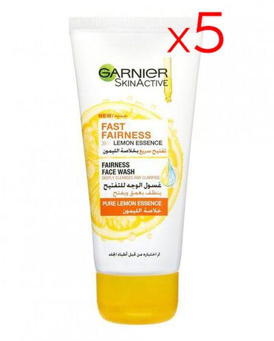 Garnier Skin Active Fast Fairness Wash With Vitamin C And Lemon - 50ml - 5 Pieces