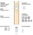 Spotlight Wireless Presentation Remote, 2.4 GHz and Bluetooth, USB-Receiver, Digital Laser Pointer, 30-Meter Operating Range, Dual Connectivity, Timer, PC/Mac/Android/iOS Gold