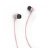 Margoun K-302 Wired Metal Earphone Headset with Mic and Volume Controller for Samsung, HTC, Huawei, LG, Xiaomi in Pink