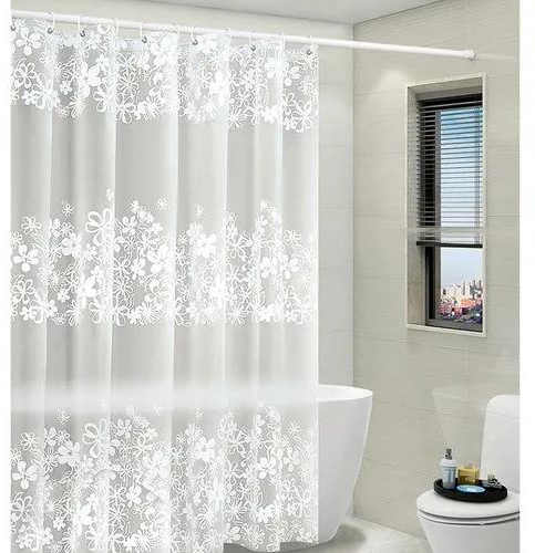 Generic PEVA Shower Curtain Waterproof Floral Bathroom - 180*200cm