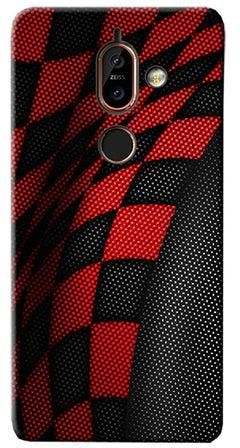 Combination Protective Case Cover For Nokia 7 Plus Sports Red/Black