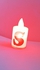 LED Flameless Candles Light With Letter S Red - 1Pc Approx 3.5Cm * 7Cm