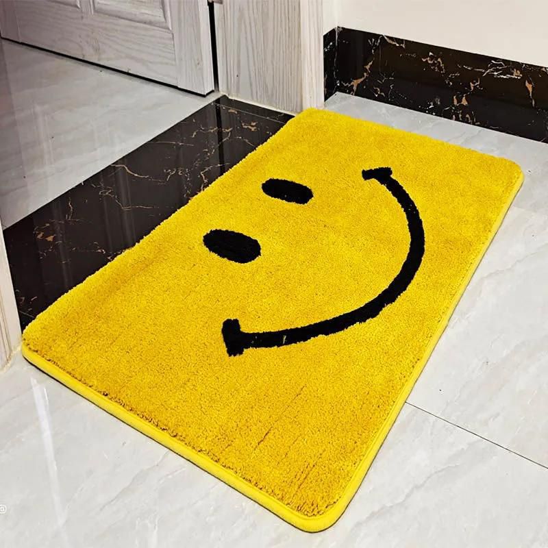 Household doormat carpet bathroom absorbent floor mat golden yellow doorway floor mat doormat