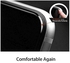 لاصقة حماية منحنية للشاشة من الزجاج المقوى 3D لهاتف أبل آيفون 7 شفاف/ أسود