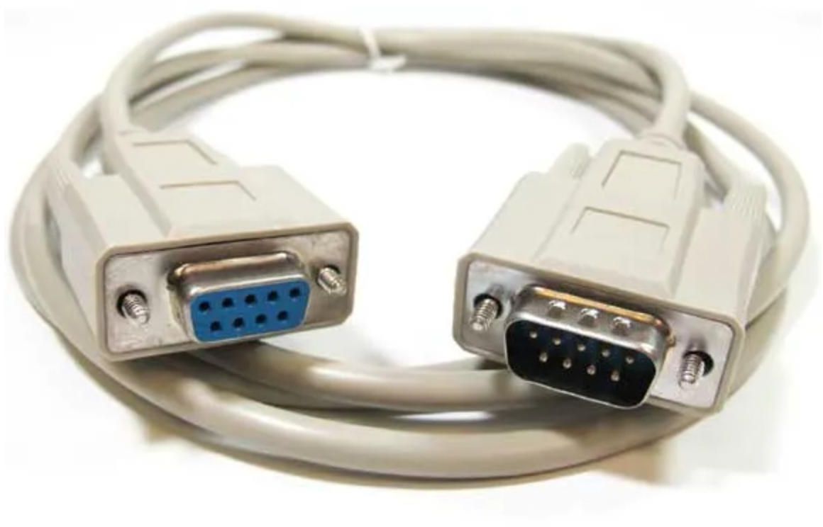 Serial RS232 9-Pin Male to Female DB9 9-Pin PC Converter Extension Cable - 1.5meter