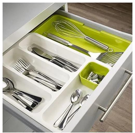 Kitchen Expandable Cutlery Drawer Organizer Tray