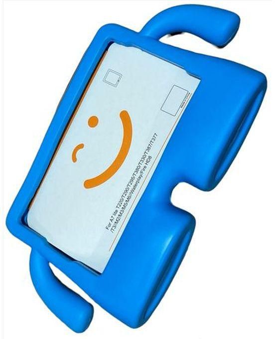 جراب حماية بتصميم كرتوني لسامسونج جالاكسي تاب مضاد للصدمات ومناسب للاطفال (- Samsung Tab A7 Lite