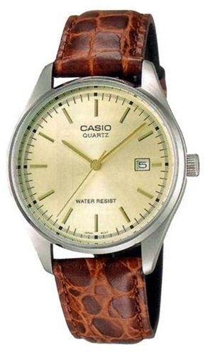 Casio Men's Leather Strap Fashion Watch [MTP-1175E-9A