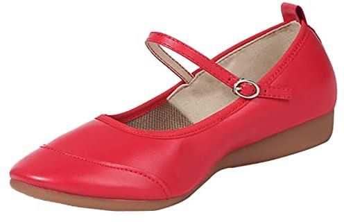 Casual shoes Red Ballerinas Women's Elegant Shoes Moccasin Shoes Soft Latin Dance Shoes Asakuchi Sole Solid Shoes Dance Women's Colour Ladies Casual Shoes Women Black Shoes 6 UK