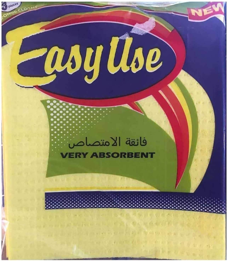 Easy-Use Very Absorbent Sponge Cloth - Pack of 3