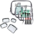 EURCRBU 4 in 1 Transparent Travel Amenity Bag, Clear Zipper Cosmetic Bag, PVC Waterproof Cosmetic Case for Vacation Trip, Bathroom Finishing Washing Organizer for Women Men and Children (S, M, L, XL)