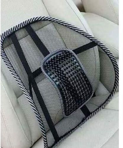 Mesh Lower Back Support Cushion Set - 2 Pcs - Black