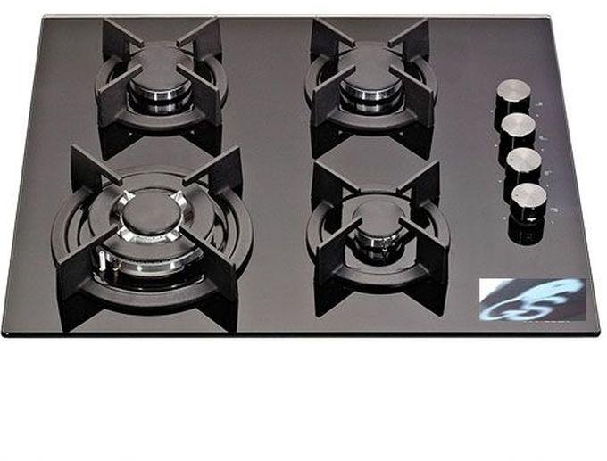 Gs 58x50cm Built-in 4 Burner Gas On Glass Hob Cooktop G614C1