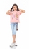Ktk Pink Short Sleeve T-Shirt With Print For Girls