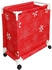 In-House LS-1108 Fabric Cloth Laundry Storage Basket, Red