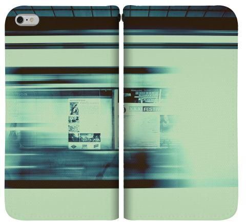 Stylizedd  Apple iPhone 6 Plus Premium Flip case cover - Blurry Station  I6P-F-244