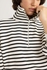 Defacto Standard Fit Striped Half Zipper Sweatshirt