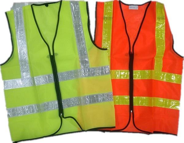 Bybigplus Reflective Safety Vest (Green - Orange)