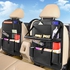 Car Backseat Organizer with Tablet Holder PU Leather Car Seat Back Protectors Kick with Foldable Table Tray Car Seat Organizer Mats Travel Accessories