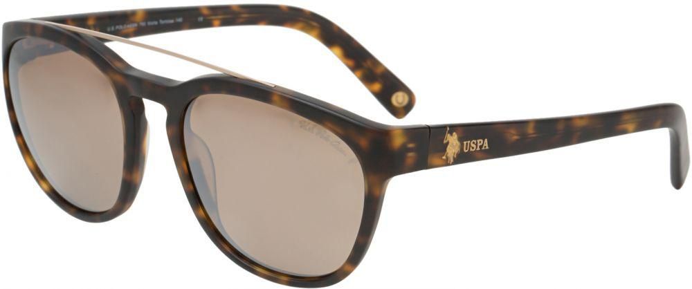 U.S. Polo Assn. Sunglasses For Men - Brown, 796 MATTE TORTOISE